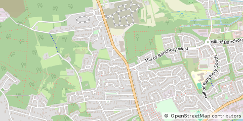 Map of Banchory, Aberdeenshire