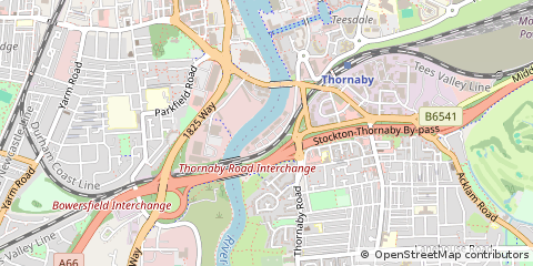 Map of Stockton-on-Tees