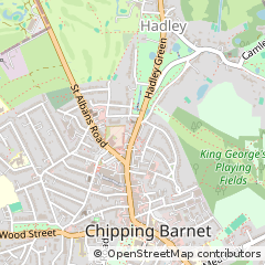 Map of Barnet, Hertfordshire