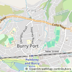 Map of Burry Port