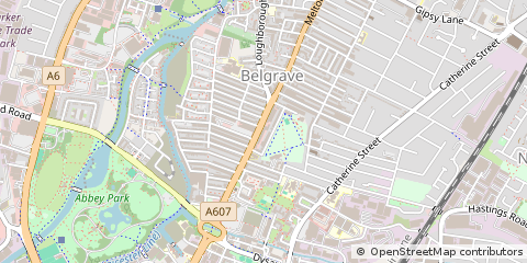 Map of Leicester, Leicestershire