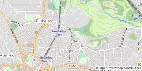Map of Bromley, Kent