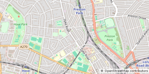 Map of Brighton, East Sussex