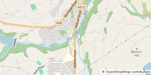 Map of Sowerby Bridge, West Yorkshire
