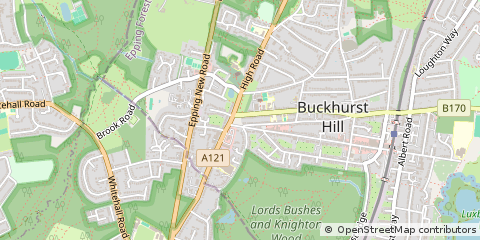 Map of Buckhurst Hill