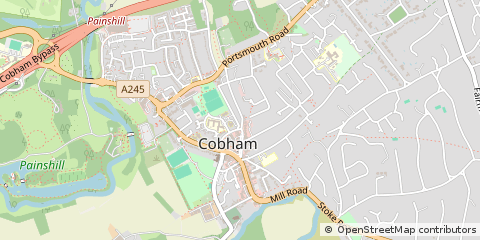 Map of Cobham