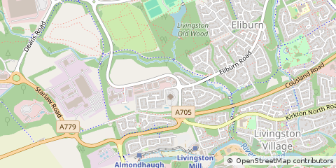 Map of Livingston, West Lothian