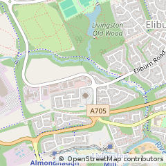 Map of Livingston, West Lothian
