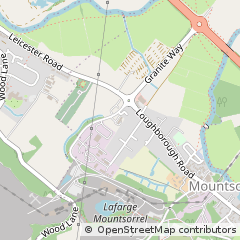 Map of Loughborough, Leicestershire