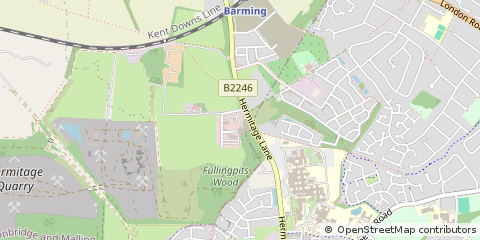 Map of Maidstone, Kent
