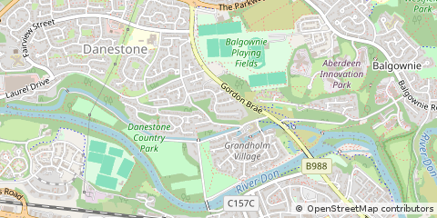 Map of Aberdeen, Aberdeenshire