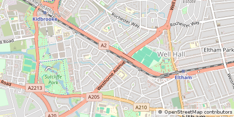 Map of Eltham, London