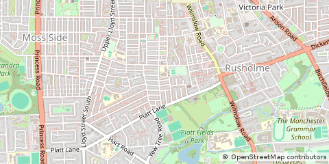 Map of Manchester