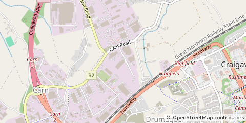 Map of Craigavon
