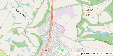 Map of Shaftesbury, Dorset