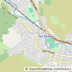 Map of Pentre, Rhondda