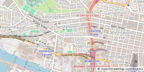 Map of Glasgow, Strathclyde