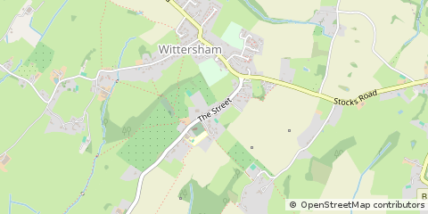 Map of Tenterden, Kent