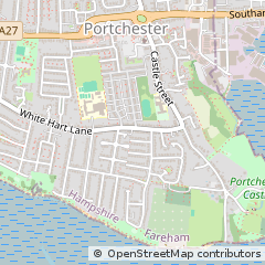 Map of Portchester, Hampshire
