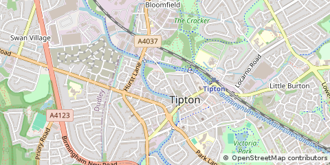 Map of Tipton, West Midlands