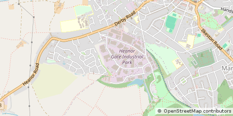 Map of Heanor, Derbyshire