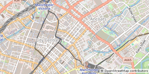 Map of Manchester