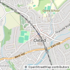 Map of Oxted, Surrey