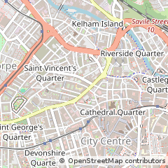 Map of Sheffield