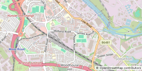 Map of West Yorkshire