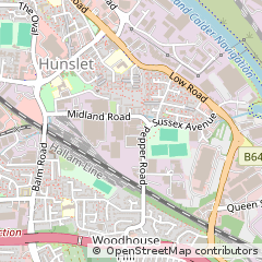 Map of West Yorkshire