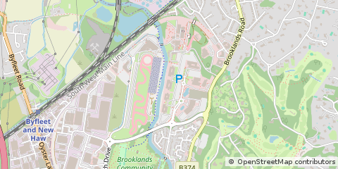 Map of Weybridge, Surrey