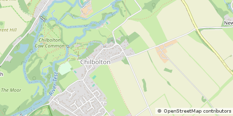 Map of Stockbridge, Hampshire