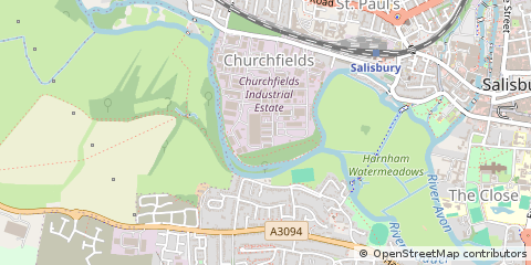 Map of Salisbury