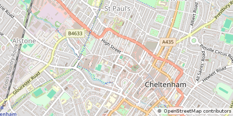 Map of Cheltenham