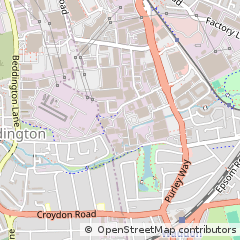 Map of Croydon, Surrey