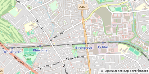 Map of Cardiff