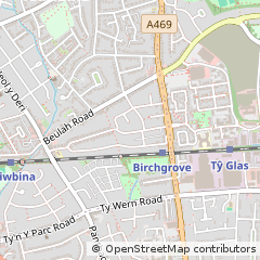 Map of Cardiff