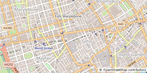 Map of London,