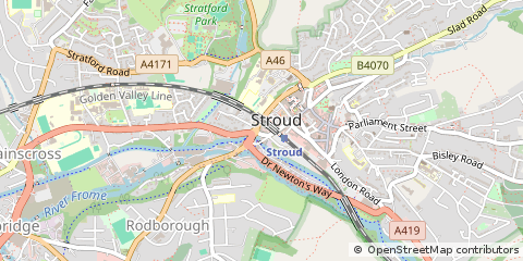 Map of Stroud