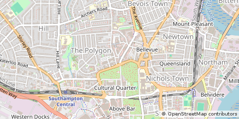 Map of Southampton