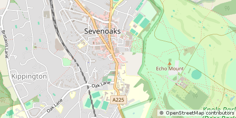 Map of Sevenoaks