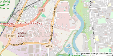 Map of Industrial Estate Stockton on, Tees
