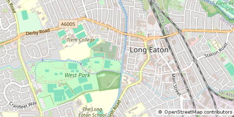 Map of Nottingham, Nottinghamshire