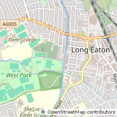 Map of Nottingham, Nottinghamshire