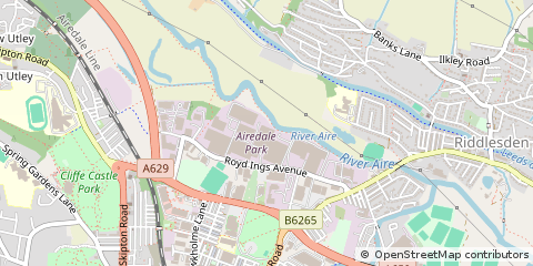 Map of Keighley, West Yorkshire
