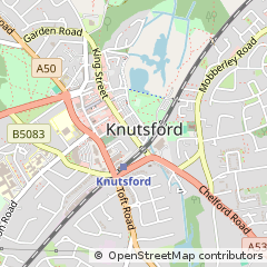 Map of Knutsford, Cheshire