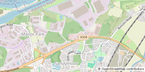 Map of Runcorn, Cheshire
