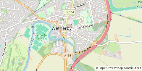 Map of Wetherby, North Yorkshire