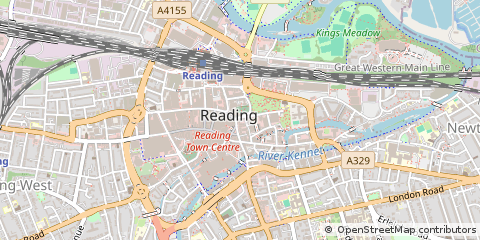 Map of Reading, West Berkshire