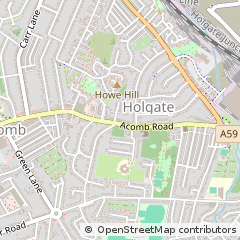 Map of York, North Yorkshire